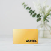 プレミアム フェイク ゴールド 武術 名刺 (スタンド正面)