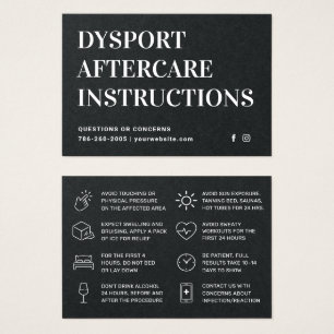 プレミアム ブラック Dysport 注射 アフターケア カード