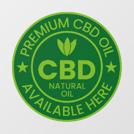 プレミアムCBDオイル販売中 広告 ウィンドウサイン
