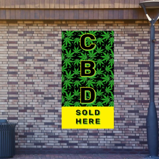 プレミアムCBDオイル販売中 広告 大 横断幕