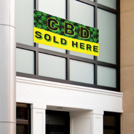 プレミアムCBDオイル販売中 広告 横断幕