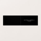 プレミアムL,nen白黒ミニマリスト折り 名刺 (外部フラット)