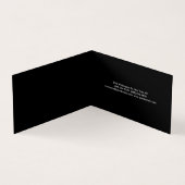 プレミアムL,nen白黒ミニマリスト折り 名刺 (内部)