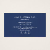 プレミアムTooth Sketchロゴブルー歯医者 (裏面)