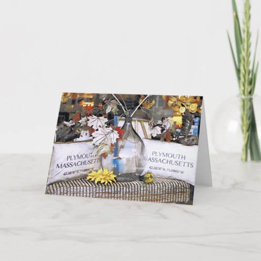 プレムス市内中心部の窓ディスプレイ カード (正面)