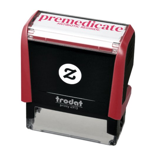 プレメディケート抗生物質予防カスタム歯科用 セルフインキングスタンプ (商品)
