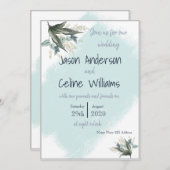 プレユニークスの結婚お祝いカード 招待状 (正面/裏面)