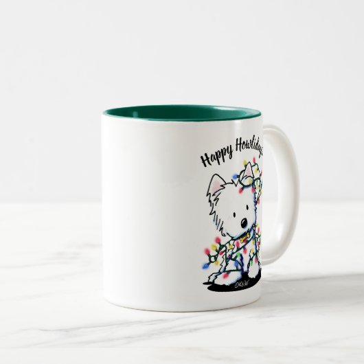 プレリーウェスティクリスマスキニアート ツートーンマグカップ (正面右)