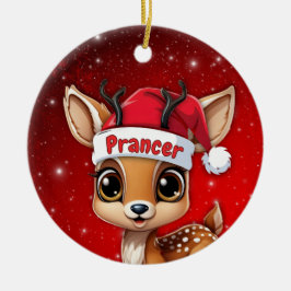 プレンサーベイビーシカ、子鹿、雌鹿、トナカイ🦌 🎄 セラミックオーナメント