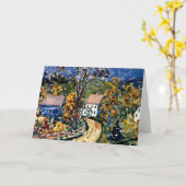 プレンダーガスト – ニューハンプシャー州カントリーロード カード (黄色い花)