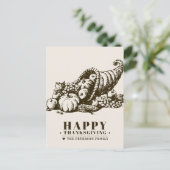 プレンティの角 |感謝祭 ポストカード (スタンド正面)