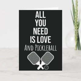 プレーおもしろいヤーまたは恋人のためのピックボールのグリーティングカード カード