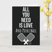 プレーおもしろいヤーまたは恋人のためのピックボールのグリーティングカード カード (黄色い花)