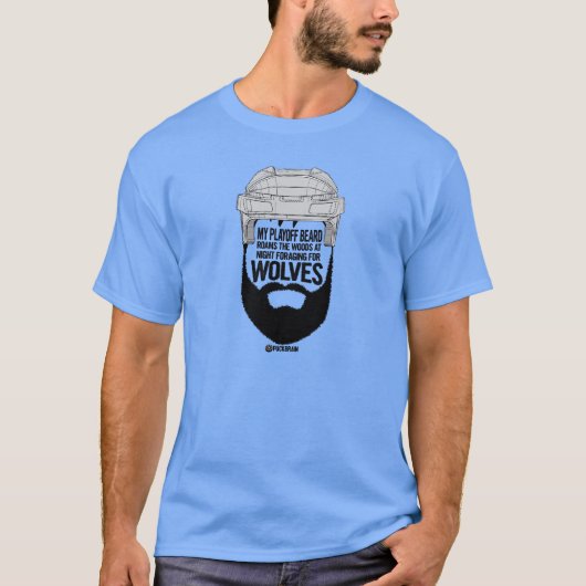 プレーオフのひげ Tシャツ (正面)