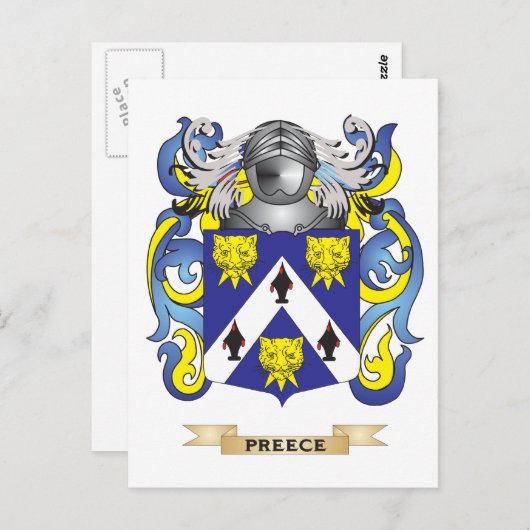 プレースコートオブアームズ(家紋) ポストカード (正面/裏面)