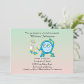 プレートがスプーンと一緒にとんでしまった 独身パーティ 招待状 (スタンド正面)