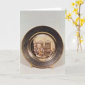 プレートでサーバーワークショップを描く カード (黄色い花)