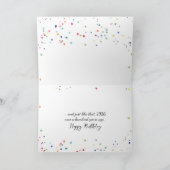 プレートとシルバーウェア100誕生日 カード (内部)