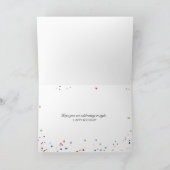 プレートと銀器50歳の誕生日 カード (内部)