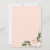 プレートのためのピンクのブラッシュ幾何学的な結婚式のシャワーメニュー,  招待状 (裏面)