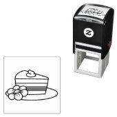 プレートのケーキ セルフインキングスタンプ (インサイチュ)