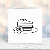 プレートのケーキ セルフインキングスタンプ