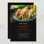 プレートのタコス 招待状 (正面/裏面)