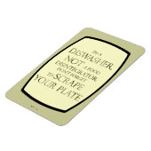 プレートの廃棄(食洗機) (金ゴールド効果) マグネット (左側)