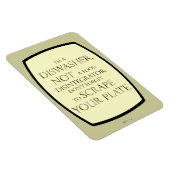 プレートの廃棄(食洗機) (金ゴールド効果) マグネット (右側)