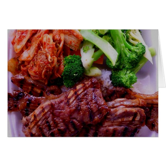 プレートの昼食 (正面横)