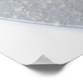 プレートの粉ドーナッツのクローズアップ ポスター (角)