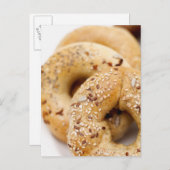 プレートの詰め合わせベーグル ポストカード (正面/裏面)