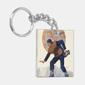 プレートの金庫 キーホルダー (正面左)