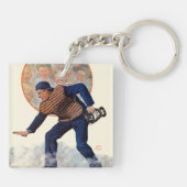 プレートの金庫 キーホルダー (裏面)