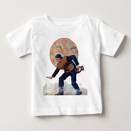 プレートの金庫 ベビーTシャツ (正面)