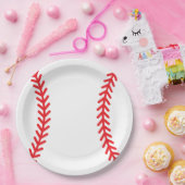 プレートへ！野球をテーマにしたプレート ペーパープレート (パーティー)