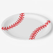 プレートへ！野球をテーマにしたプレート ペーパープレート (アングル)