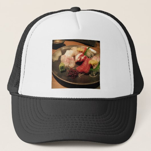 プレートわさび日本すしパワーフィッシュアジア キャップ (正面)