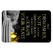 プレートを削る2 (食洗機マグネット) （黄金） マグネット (横)