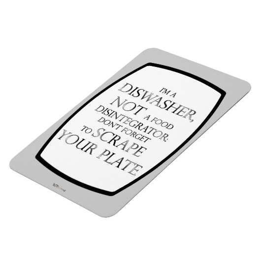 プレートを削る(食洗機) (シルバーエフェクト) マグネット (左側)
