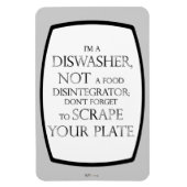 プレートを削る(食洗機) (シルバーエフェクト) マグネット (縦)