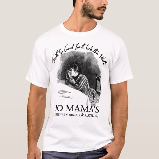 プレートを舐めて下さい Tシャツ (正面)