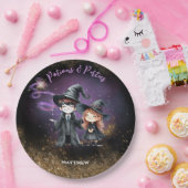 プレートウィザーズとウィッチカスタムズ誕生日パーティー ペーパープレート (パーティー)