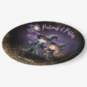 プレートウィザーズとウィッチカスタムズ誕生日パーティー ペーパープレート (アングル)