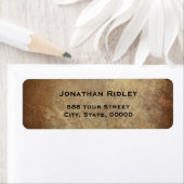 プレートシンプル金属銅差出人住所ラベル ラベル (インサイチュ)