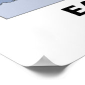 プレートテクトニクス地球の自然断層(世界地図) ポスター (角)