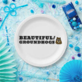 プレートテンプレート ペーパープレート (パーティー)