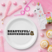 プレートテンプレート ペーパープレート (パーティー)