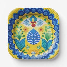 プレートデザースペインのトインスパイアプレートのフィエスタ ペーパープレート