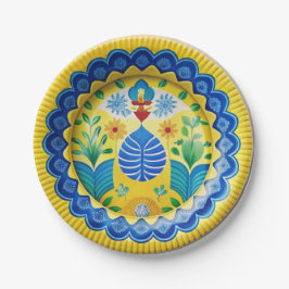 プレートデザースペインのトインスパイアプレートのフィエスタ ペーパープレート